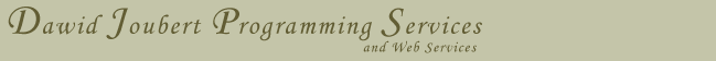 Dawid Joubert Programming Services